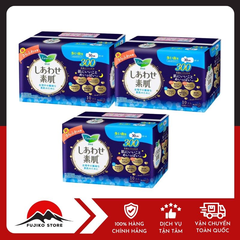 KAO-BVS Laurier ban đêm siêu mỏng cánh 30cm (10 m)