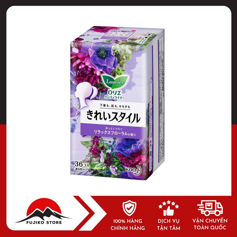 KAO-BVS-Laurier-hang-ngay-Kirei-Style-36m-thao-moc-1 KAO - BVS Laurier hàng ngày Kirei Style (36 miếng)