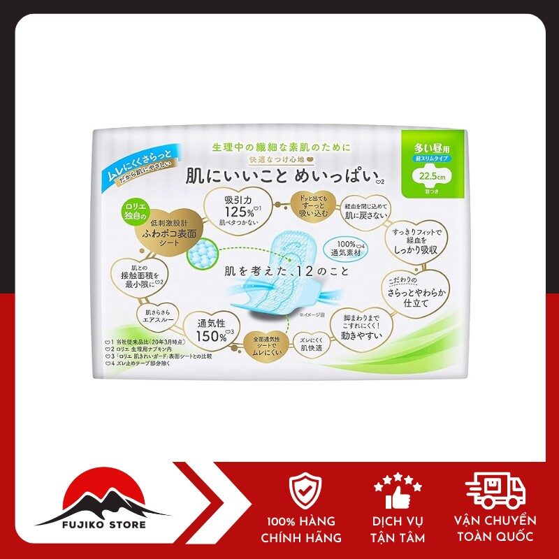 KAO- BVS Laurier siêu mỏng cánh 22.5cm (20 miếng )