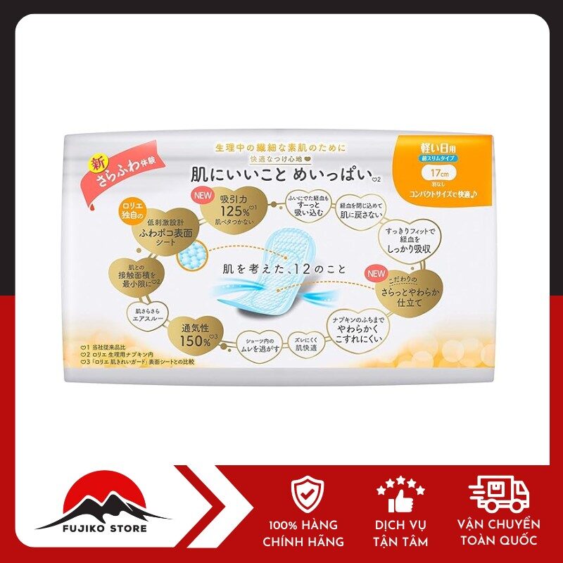 KAO- BVS Laurier siêu mỏng không cánh 17cm (32 m)