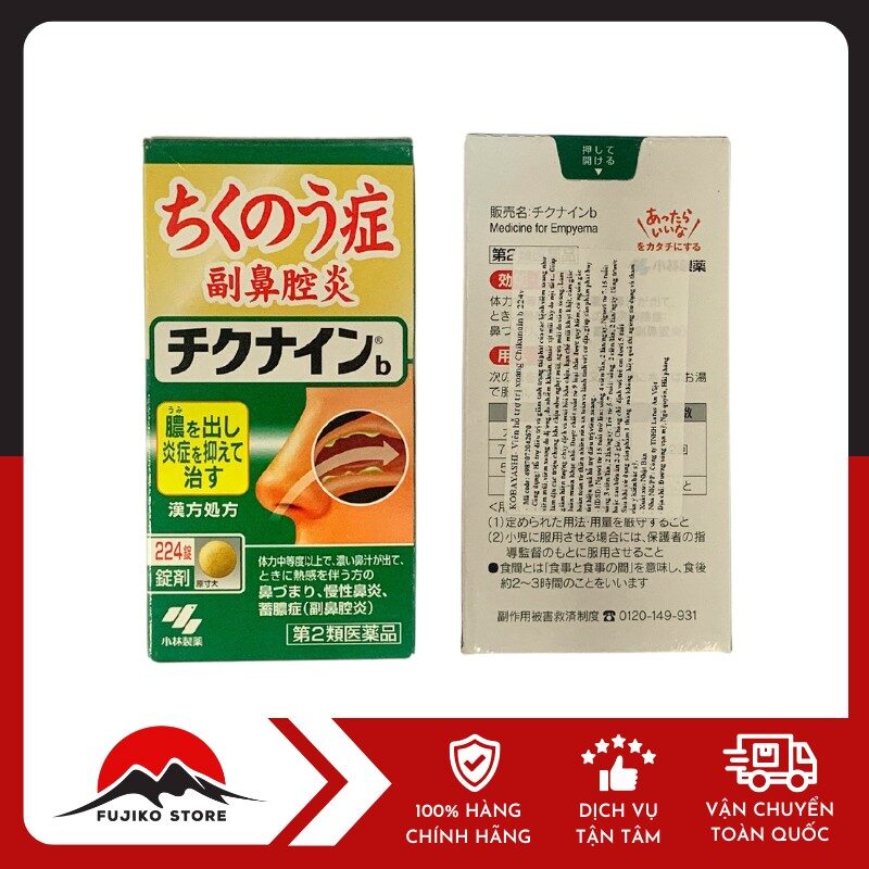 KOBAYASHI- Viên hỗ trợ trị xoang Chikunain b 224v
