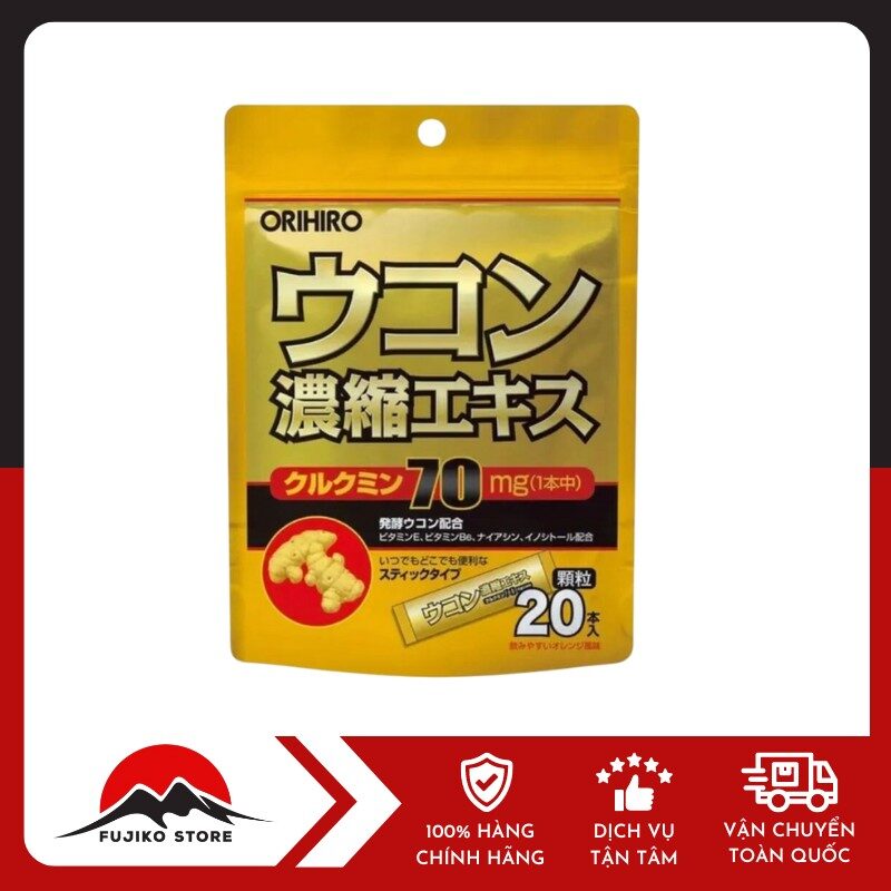 ORIHIRO - Bột nghệ giải rượu (20 gói/ túi)