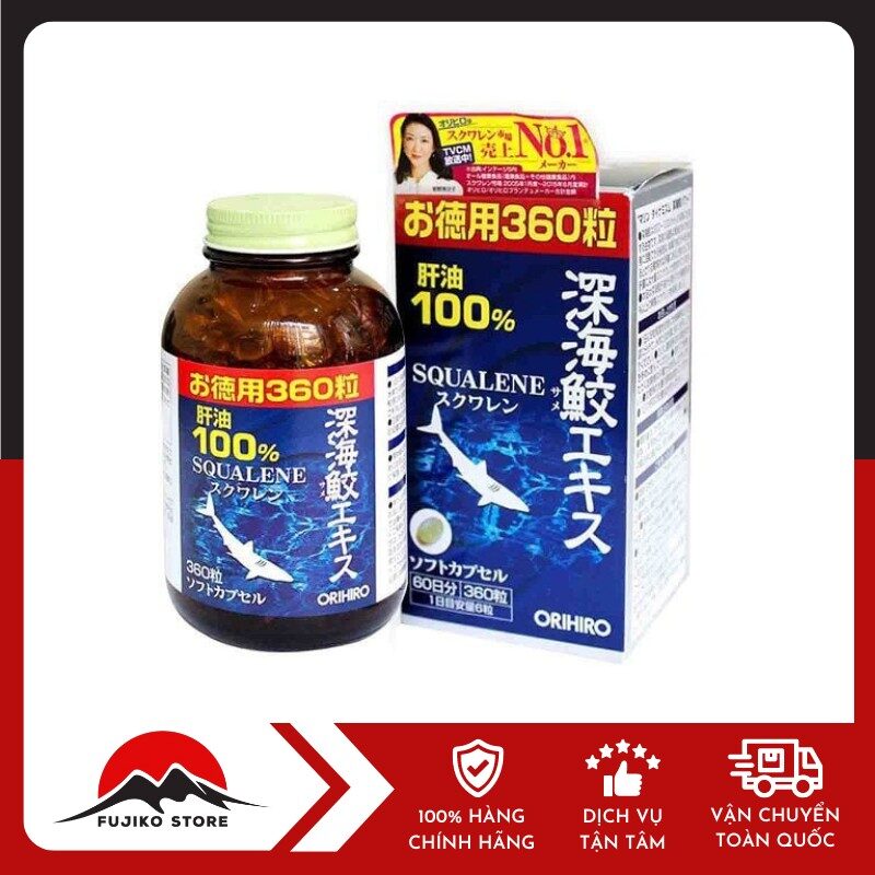ORIHIRO - Dầu gan cá mập Squalene 360 viên