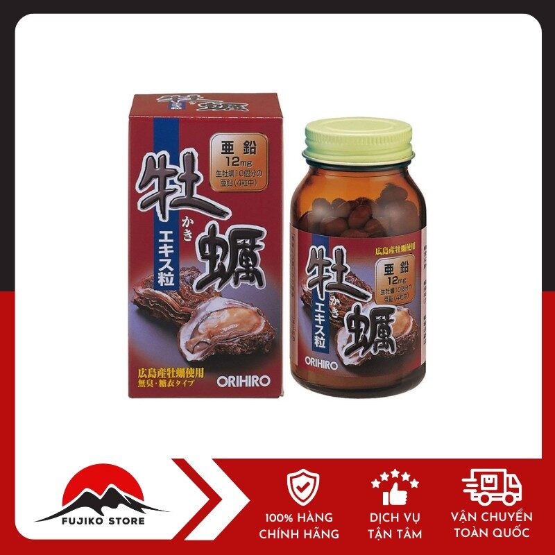 ORIHIRO - Viên bổ sung kẽm chiết xuất hàu tươi 120v