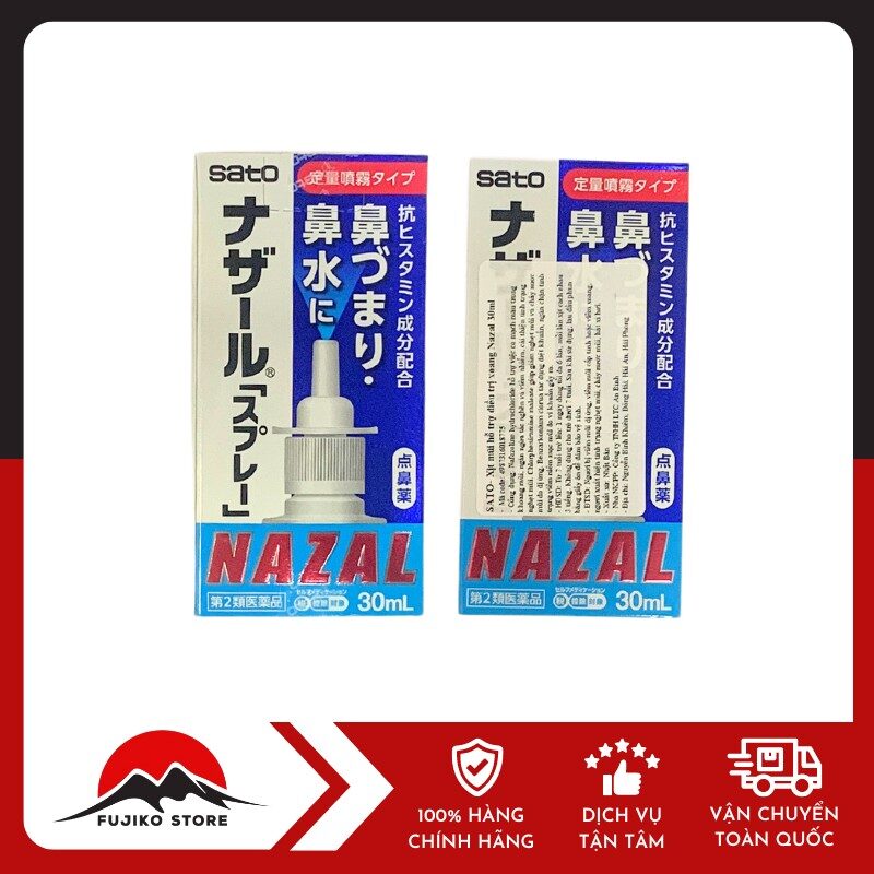 SATO - Xịt mũi hỗ trợ điều trị xoang Nazal 30ml