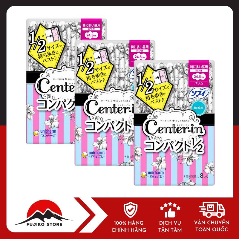 UNICHARM - BVS Center-in siêu mỏng cánh 24.5cm 8ch