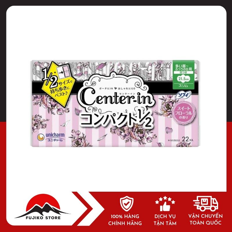 UNICHARM - BVS ban ngày có cánh h.hoa hồng 22 miếng