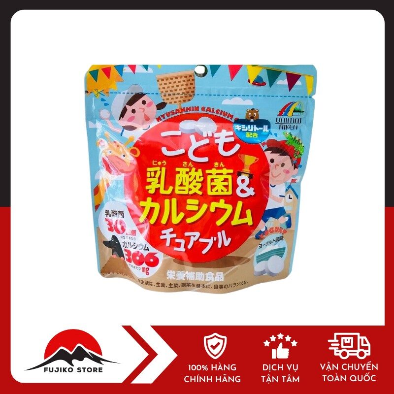 UNIMAT RIKEN- Kẹo bổ sung Canxi và Lactic (90 viên)