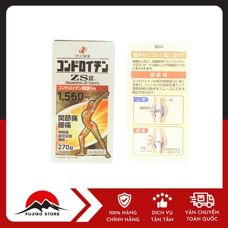 ZERIA - Viên uống Chondroitin bổ xương khớp ZS 270v