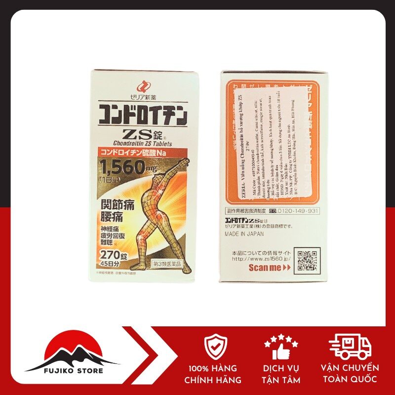 ZERIA - Viên uống Chondroitin bổ xương khớp ZS 270v