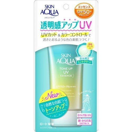 Kem chống nắng nâng tông Skin Aqua Essence Mint ROHTO