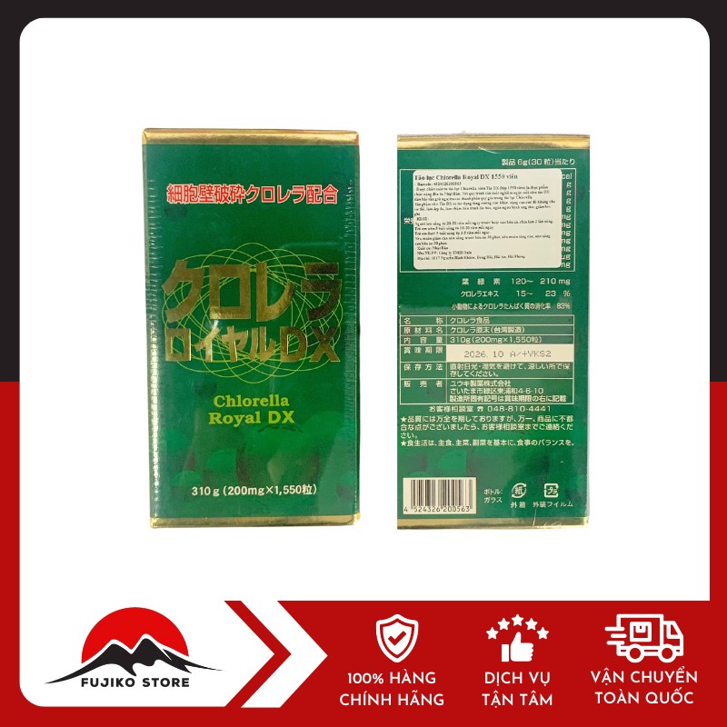 tao-luc-Chlorella-Royal-DX-1550v-3 Tảo lục Chlorella Royal DX 1550 viên