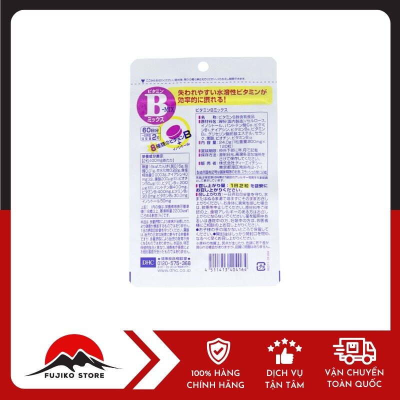 Viên uống Vitamin B tổng hợp DHC