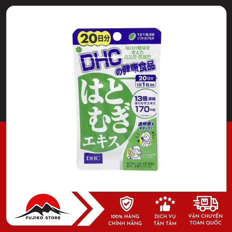 DHC - Viên uống hỗ trợ trắng da Hatomugi 20v