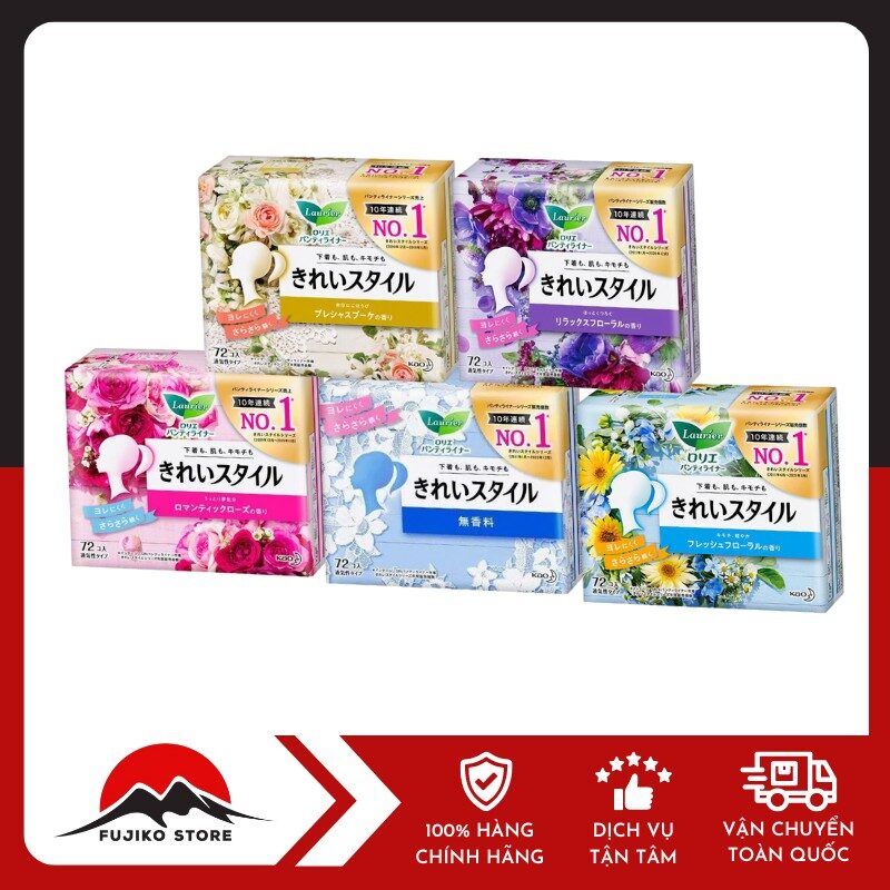 KAO - BVS Laurier hàng ngày 1mm (72miếng)