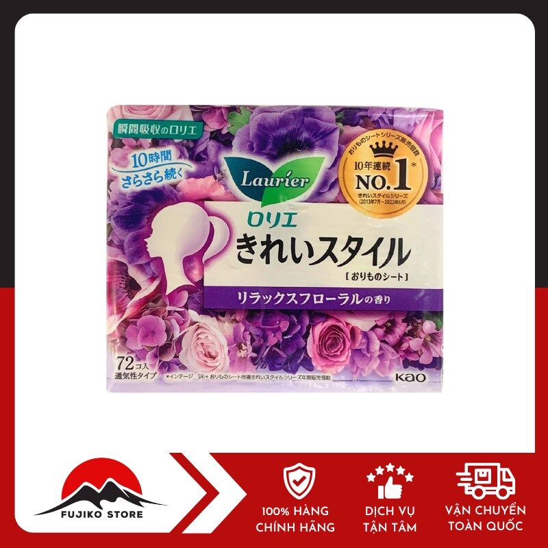 KAO - BVS Laurier hàng ngày 1mm - Thảo mộc (72 miếng)