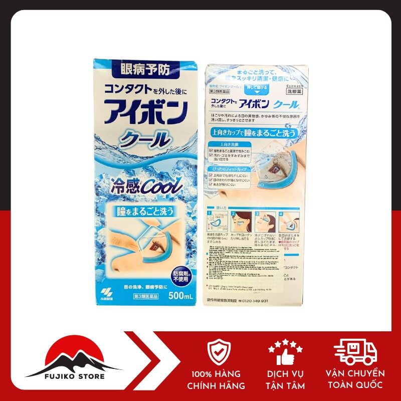 KOBAYASHI- Nước rửa mắt Eyebon Cool sảng khoái 500ml