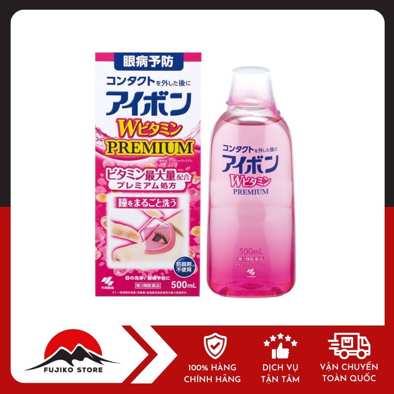 KOBAYASHI- Nước rửa mắt Eyebon bổ sung Vitamin 500ml