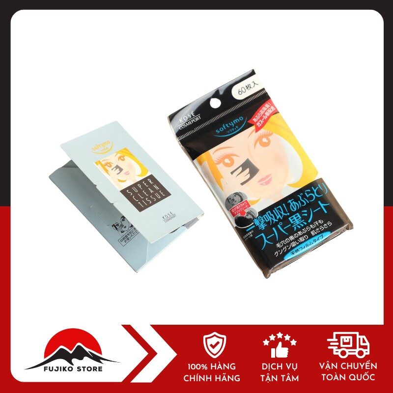 Giấy thấm dầu Softymo than hoạt tính KOSE
