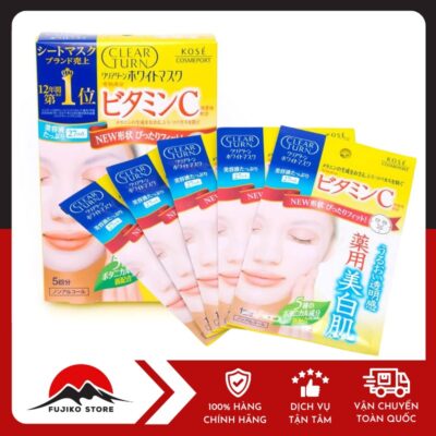 Mặt nạ bổ sung vitamin C làm trắng da KOSE