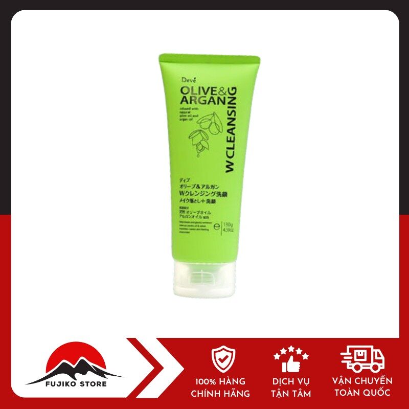 Sữa rửa mặt kèm tẩy trang chiết xuất dầu Olive & Ergan DEVE KUMANO YUSHI