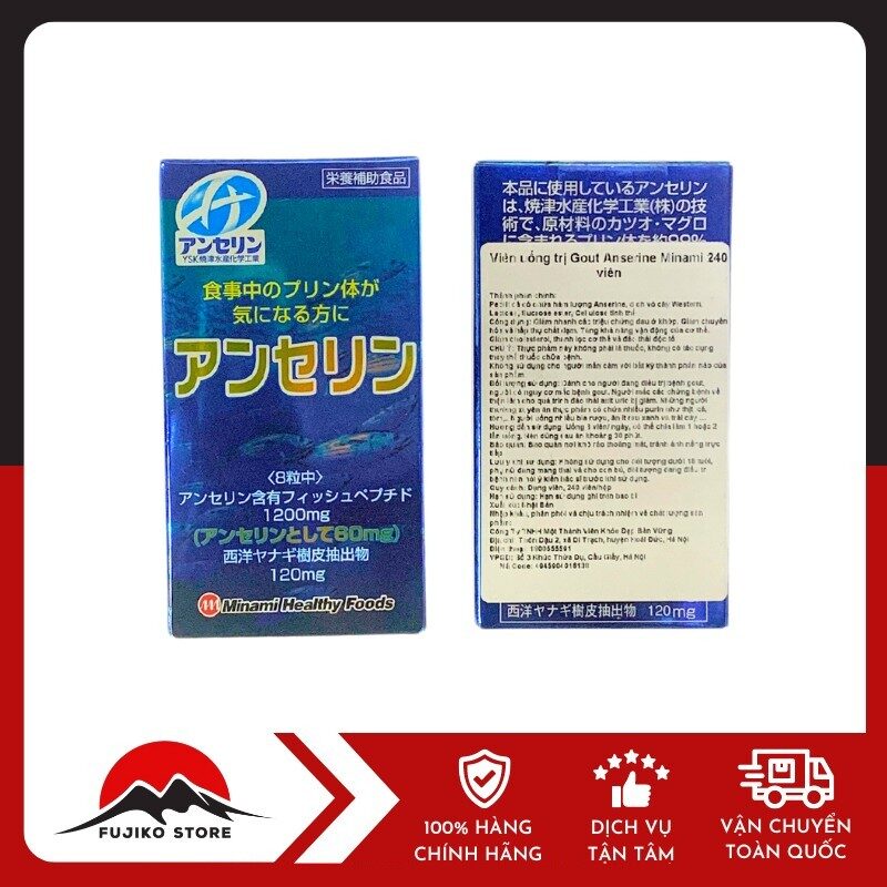 Viên uống hỗ trợ điều trị Gout MINAMI