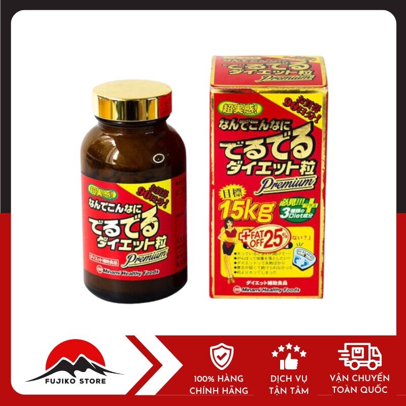 Viên giảm cân 15kg + 25% mỡ thừa Minami Healthy Foods 540 viên