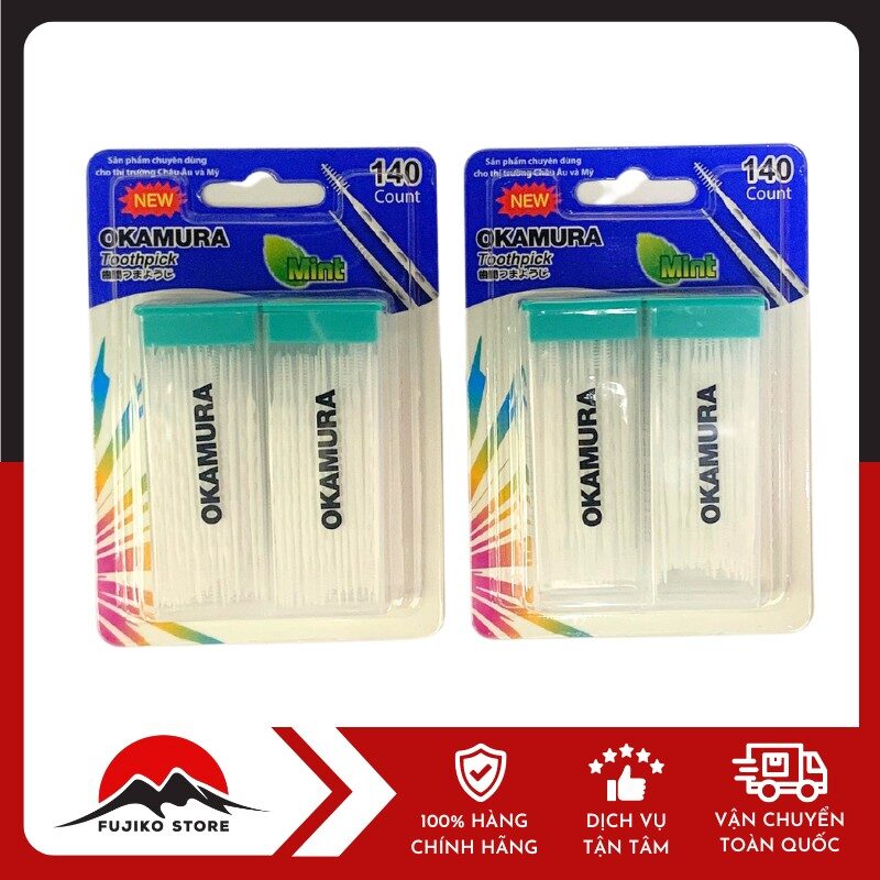 OKAMURA - Tăm nhựa nha khoa siêu mềm 140 cây