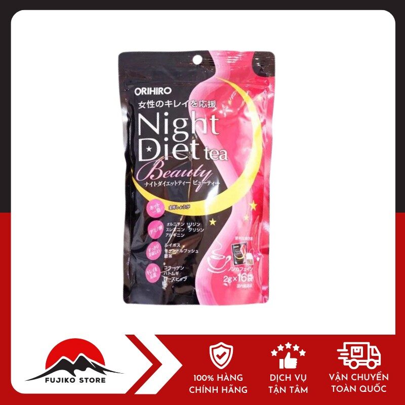 ORIHIRO - Trà giảm cân ban đêm Beauty Collagen (2gx16 gói)