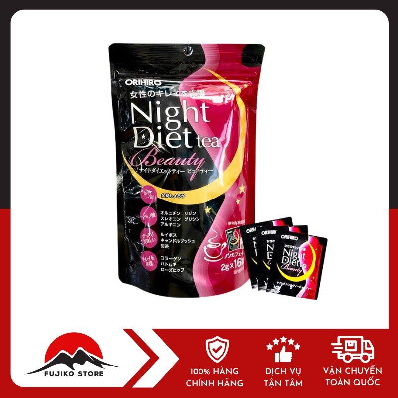 ORIHIRO - Trà giảm cân ban đêm Beauty Collagen (2gx16 gói)