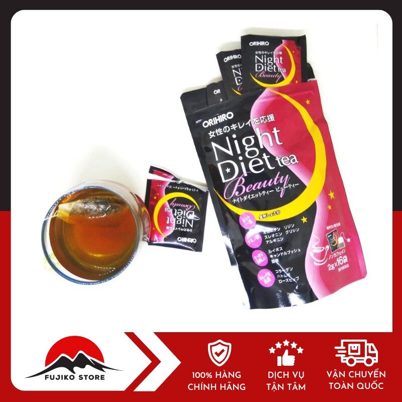 ORIHIRO - Trà giảm cân ban đêm Beauty Collagen (2gx16 gói)