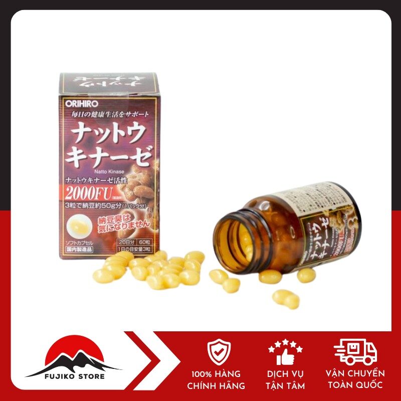 ORIHIRO - Viên uống chống đột quỵ từ đậu nành Nattokinase 60 viên