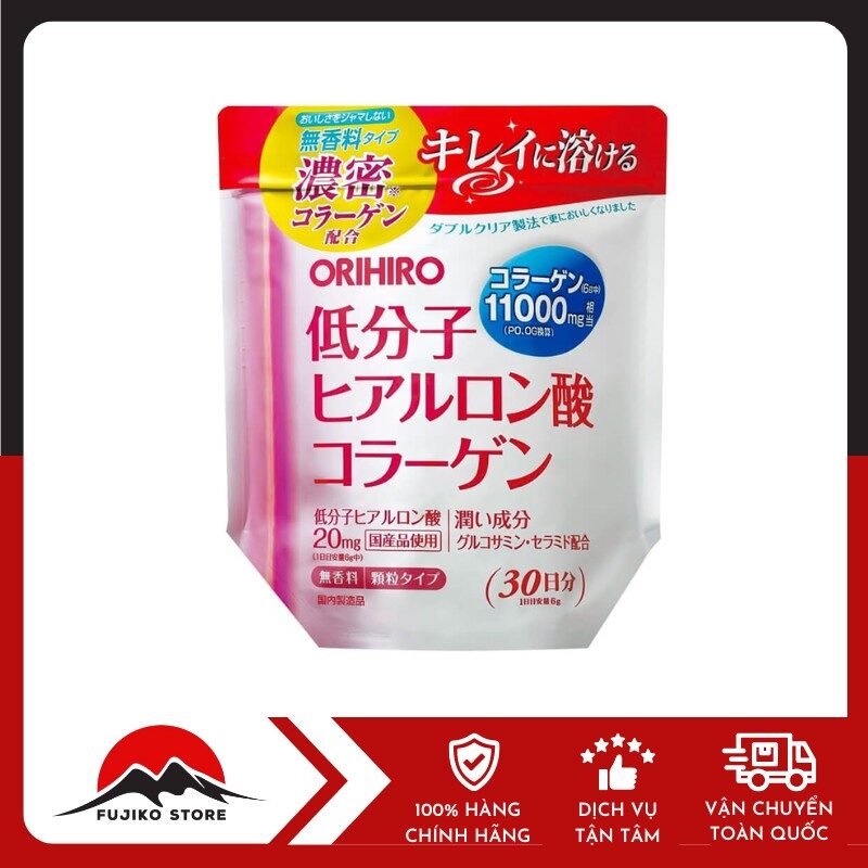 Bột Collagen Hyaluronic Acid Orihiro 180g