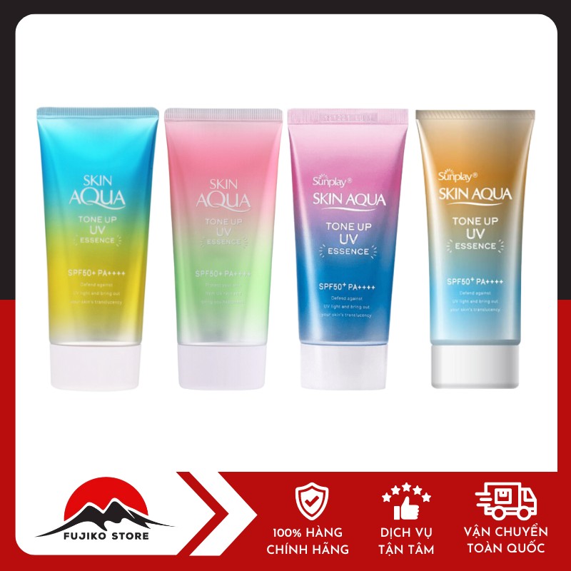 ROHTO- KCN-nang-tong-SkinAqua-Essence-80g Kem chống nắng nâng tông SkinAqua Essence ROHTO