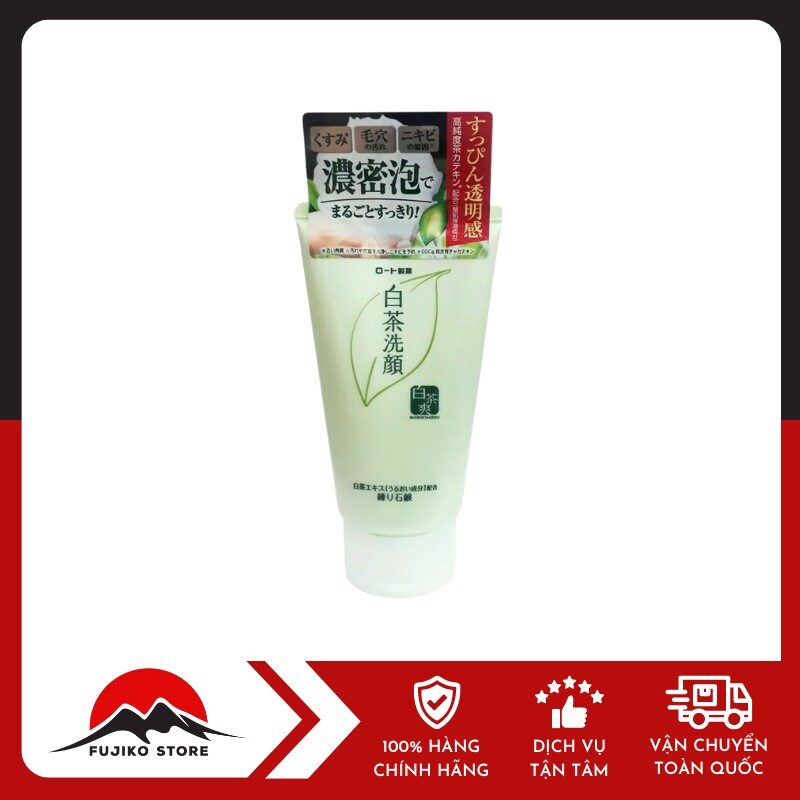 Sữa rửa mặt trà xanh ngăn ngừa mụn dạng kem ROHTO