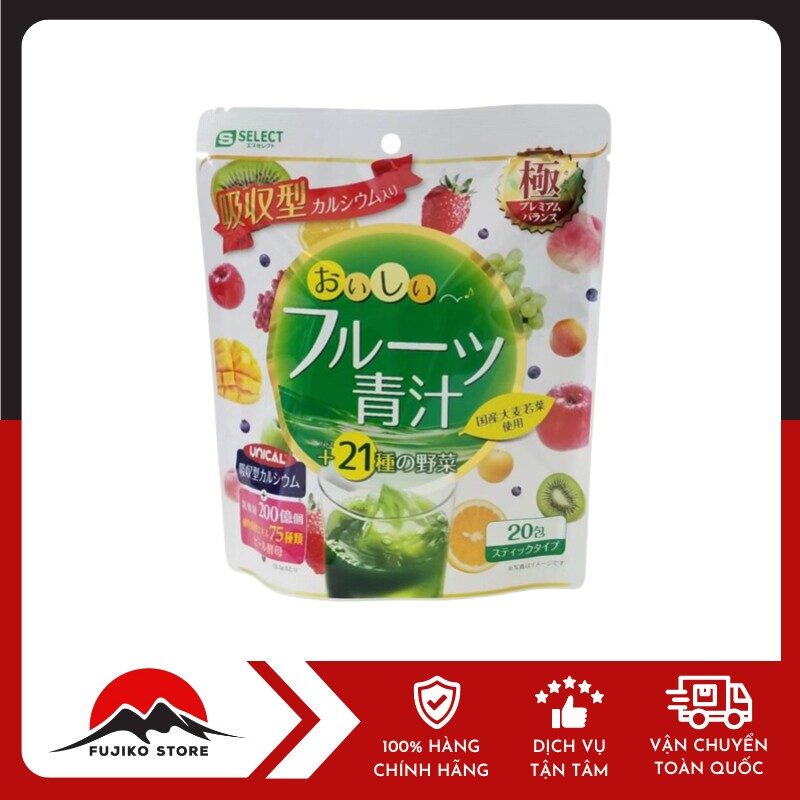 Bột lá đại mạch non, rau xanh và trái cây S Select