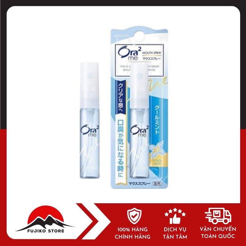 SUNSTAR - Xịt thơm miệng Ora 2 hương bạc hà 6ml