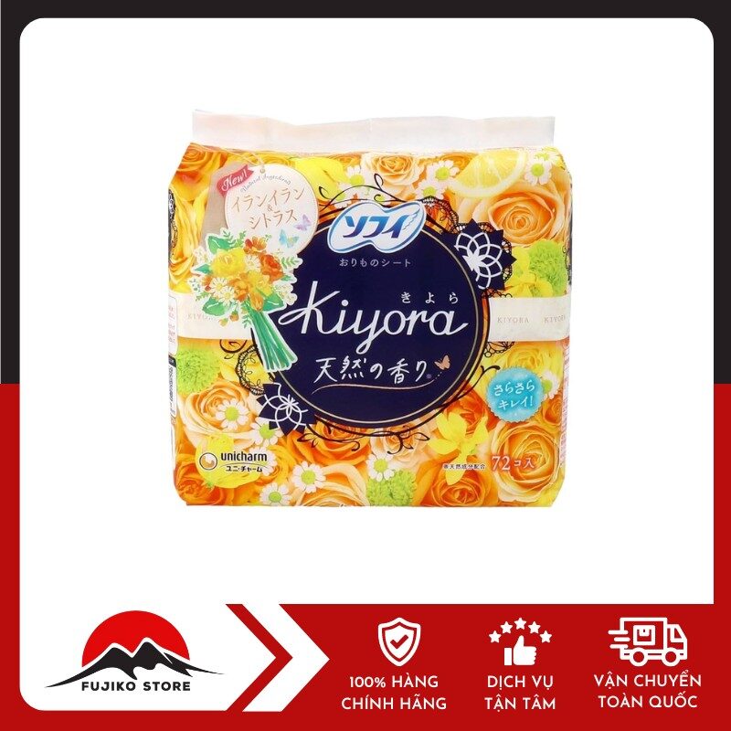 UNICHARM - BVS Kiyora hàng ngày hương cam quýt 72m