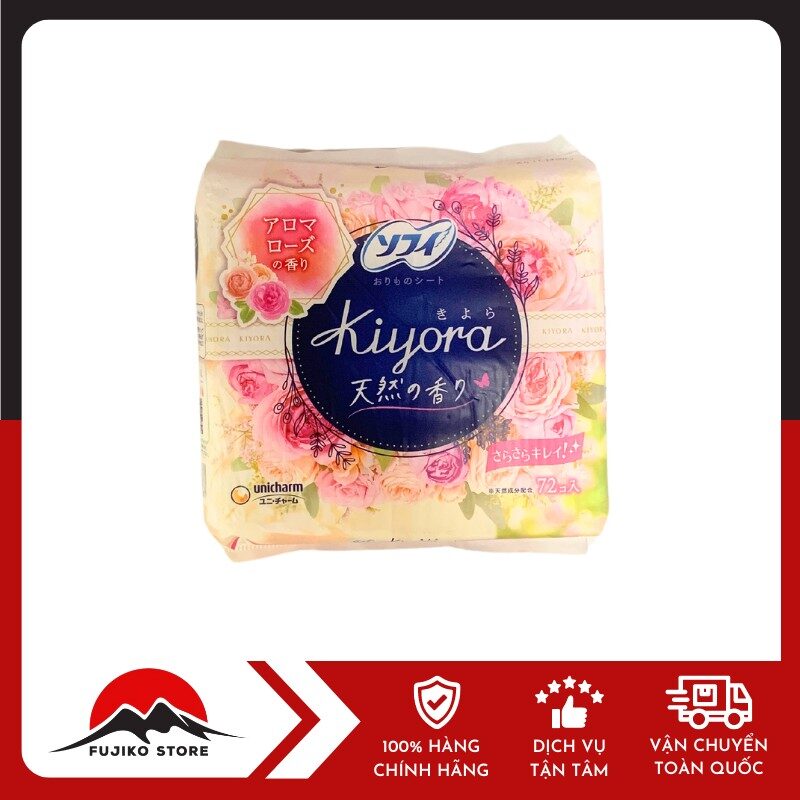 UNICHARM - BVS Kiyora hàng ngày hương hoa hồng 72m