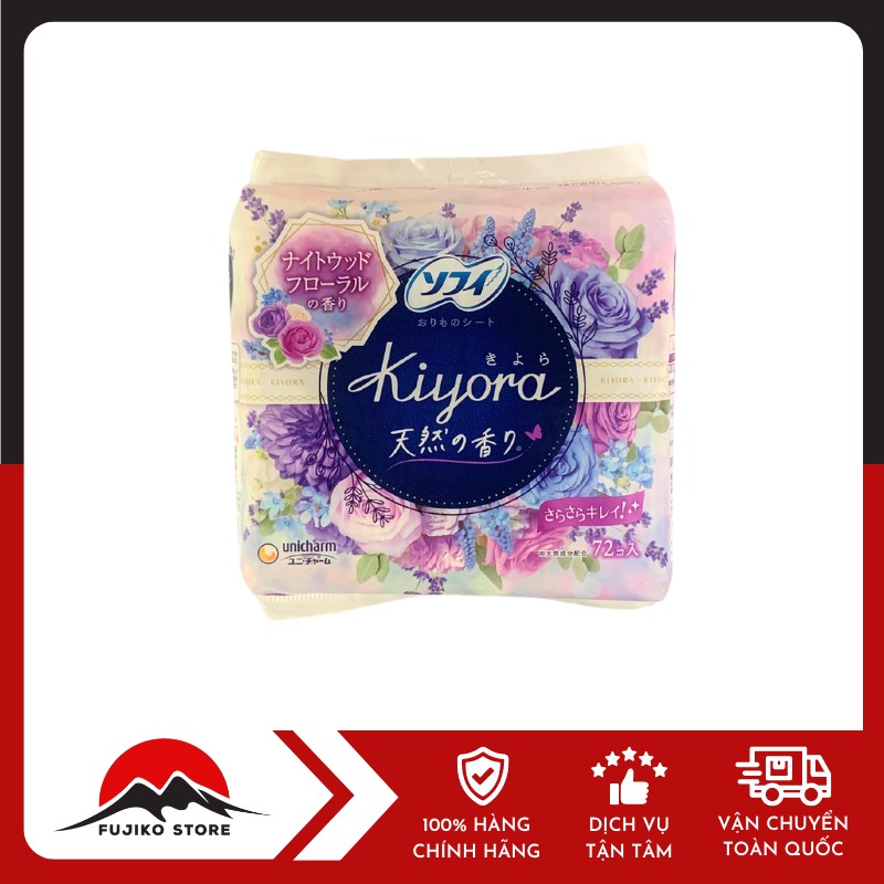 UNICHARM-BVS-Kiyora-hang-ngay-72m-lavender UNICHARM - BVS Kiyora hàng ngày hương lavender 72m