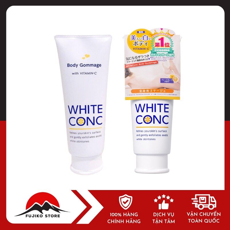 Tẩy da chết trắng da body WHITE CONC