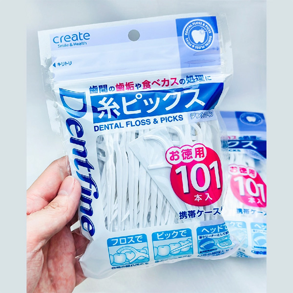 Tăm chỉ làm sạch kẽ răng CREATE 101 chiếc