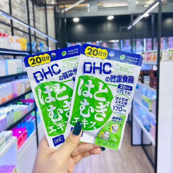 Viên uống hỗ trợ trắng da Hatomugi DHC 20 viên
