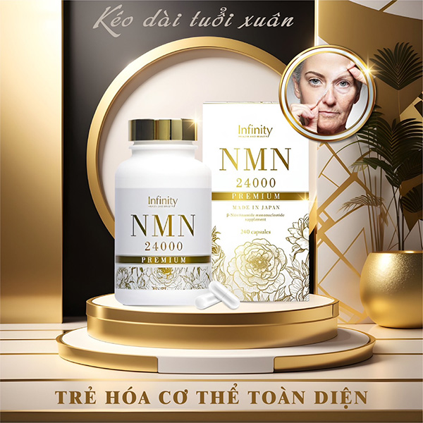 Viên uống NMN 24000 Premium chống lão hóa INFINITY