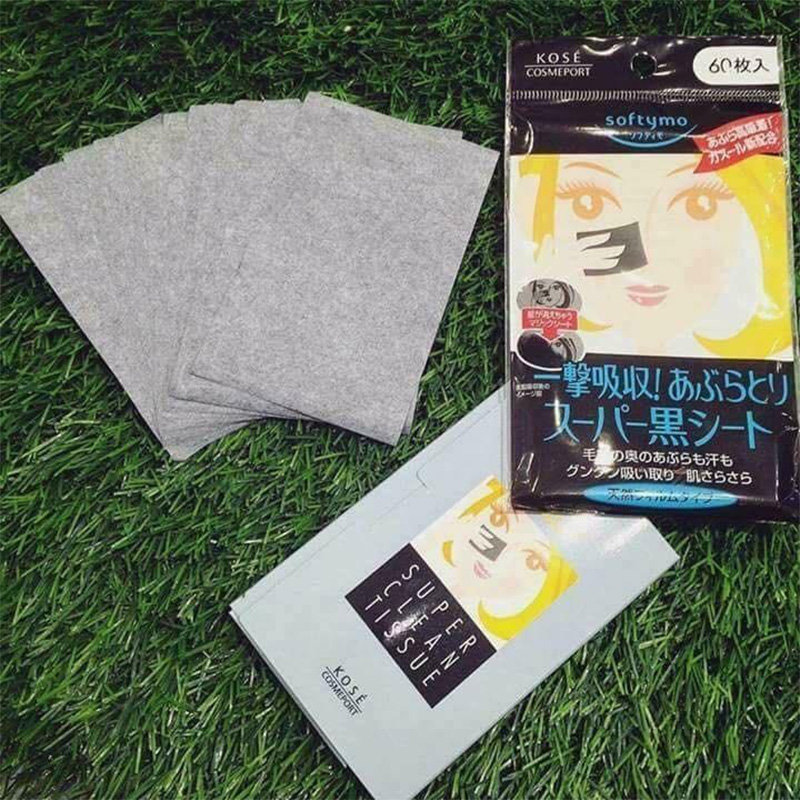 Giấy thấm dầu Softymo than hoạt tính KOSE