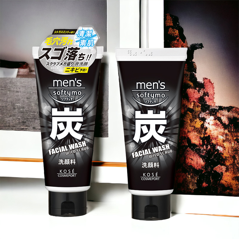 Sữa rửa mặt hoạt tính Softymo MENʼS KOSE