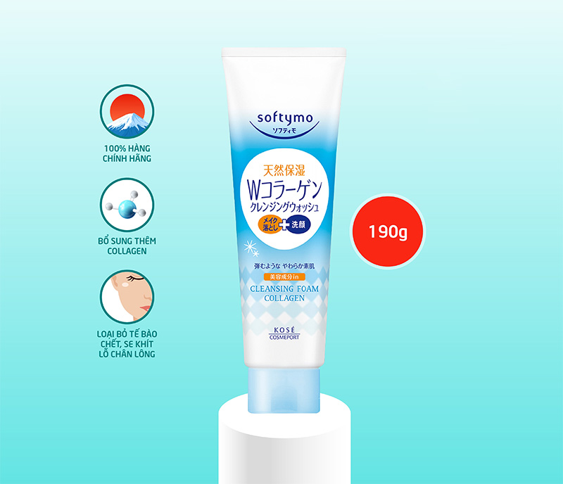 Sữa rửa mặt và tẩy trang tạo bọt dưỡng ẩm bổ sung CERAMIDE KOSE