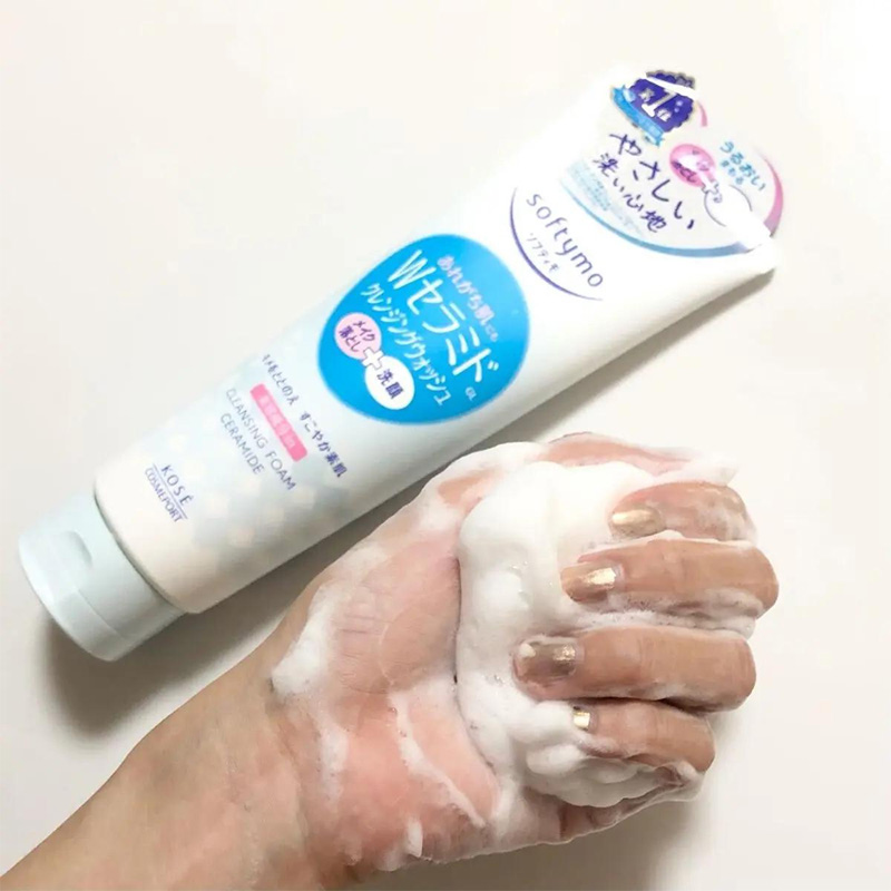 Sữa rửa mặt và tẩy trang tạo bọt dưỡng ẩm bổ sung CERAMIDE KOSE