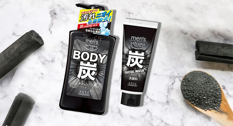 Sữa tắm than hoạt tính Softymo MENʼS KOSE