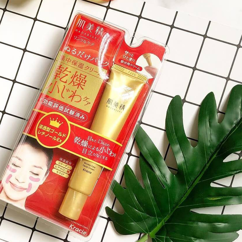 Kem dưỡng chống nhăn mắt khoé miệng Hadabisei KRACIE